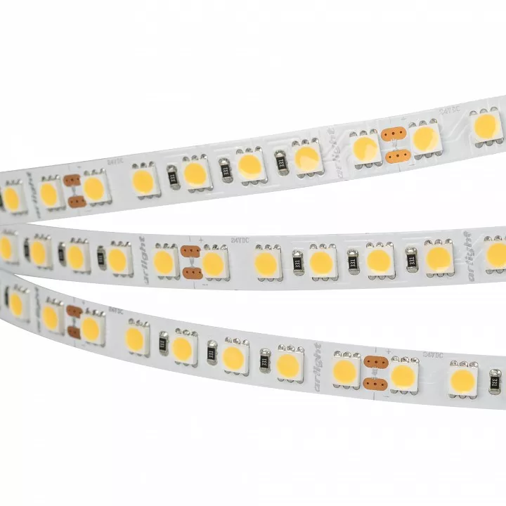 

Светодиодная лента Arlight 23W/m 96LED/m 5060SMD теплый белый 5M 028606(2)