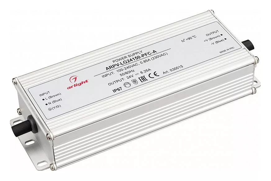 

Блок питания Arlight ARPV-LG24150-PFC-A 24V 150W IP67 6,25A 030015