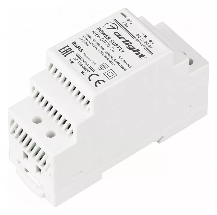 

Блок питания Arlight ARV-DR30-24 24V 30W IP20 1,25A 031085