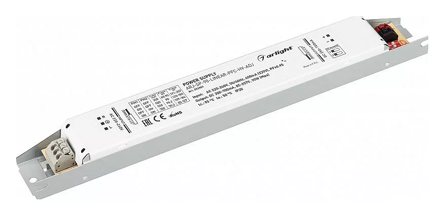 

Драйвер Arlight ARJ-SP-90-Linear-PFC-HV-ADJ 85-275V 90W IP20 0,35-0,7A 032901