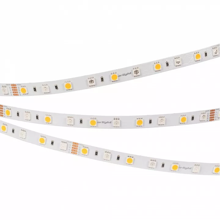 

Светодиодная влагозащищенная лента Arlight 14,4W/m 60LED/m 5060SMD разноцветный/теплый белый 5M 034185