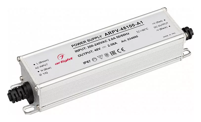 

Блок питания Arlight ARPV-48100-A1 48V 100W IP67 034685