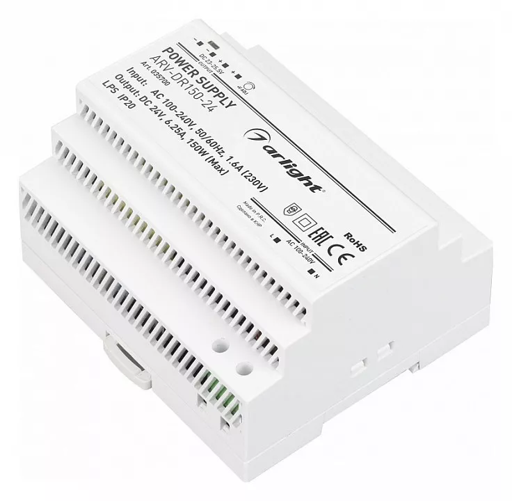 

Блок питания Arlight ARV-DR150-24 24V 150W IP20 035700