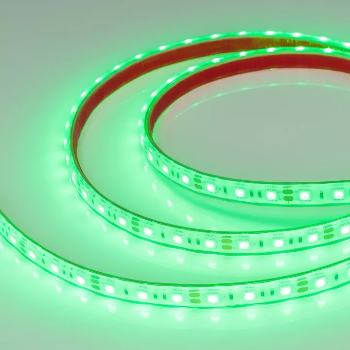 

Светодиодная влагозащищенная лента Arlight 14,4W/m 60LED/m 5060SMD зеленый 5M 036442