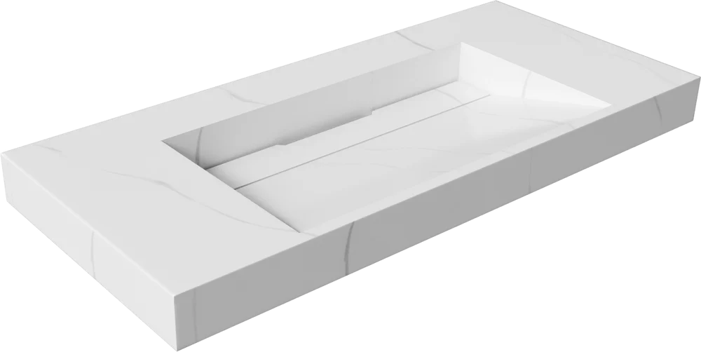 

Раковина - столешница Art Flat 100 белый