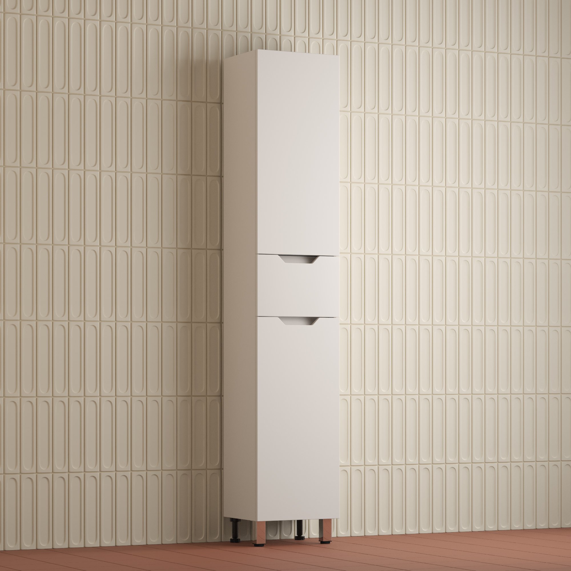 Шкаф-пенал для ванной Style Line Остин 36 напольный белый эмаль plus 28320₽