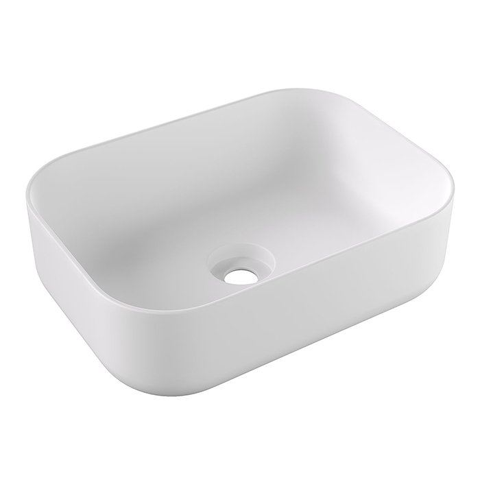 

Alice Раковина UNICA 50x37хВ16,5, накладная, без отверстия под смеситель, белый матовый