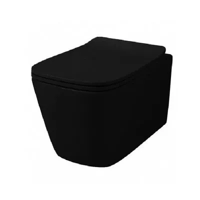 Чаша для подвесного унитаза Artceram A16 черный матовый, без сиденья (ASV003 17;00)