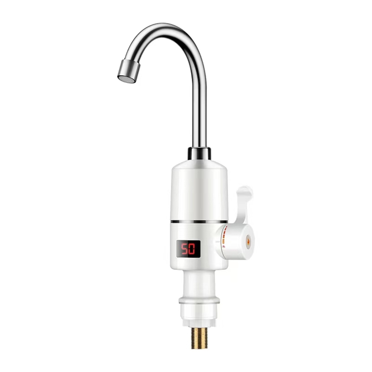 Кран-водонагреватель РМС проточного типа для кухонной мойки белый