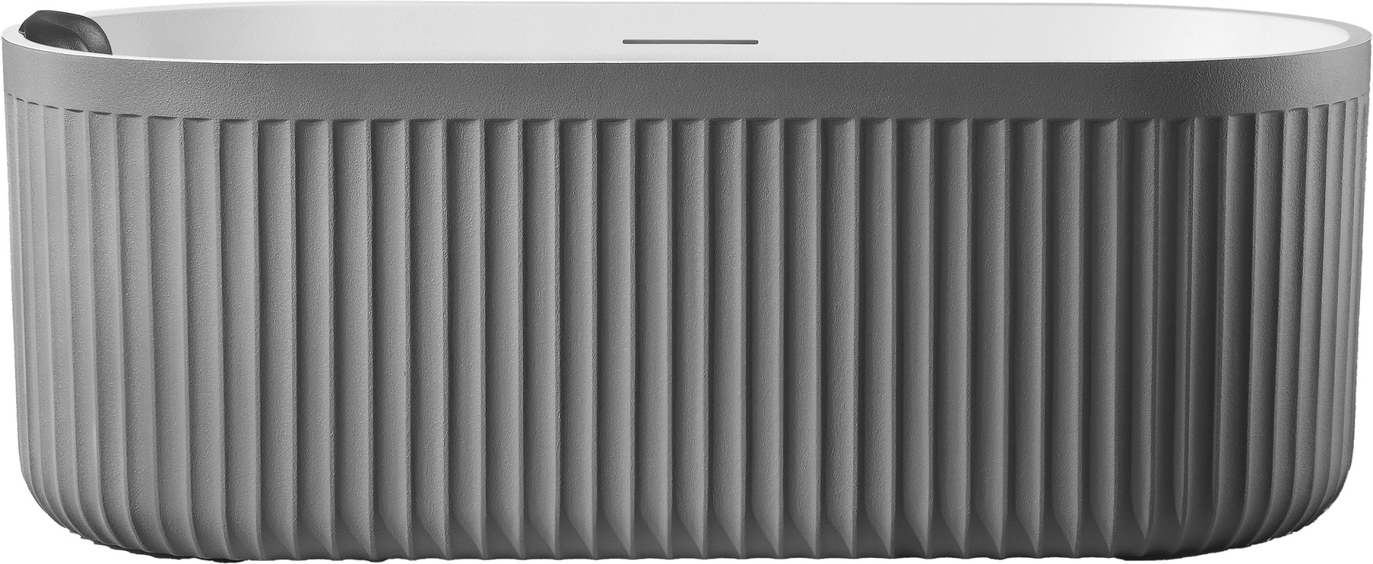 Ванна из искусственного камня AltroBagno Gianni 090215 170x75 см отдельностоящая овальная на ножках с донным клапаном с подголовником 233950₽