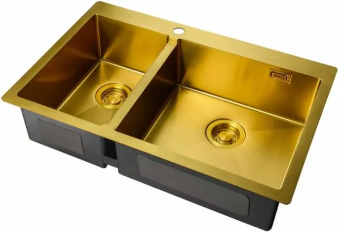 Металлические мойки Мойка кухонная Zorg Light ZL R 780-2-510-R BRONZE