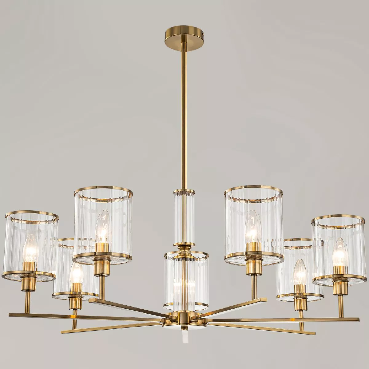 Люстра на штанге Illumico IL0183-8C-79 COPPER KOPNINI