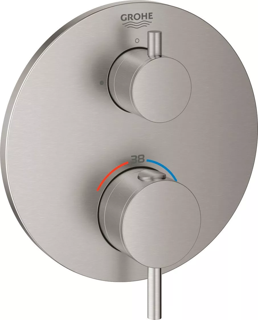 

Термостат Grohe Atrio 24134DC3 для душа, суперсталь