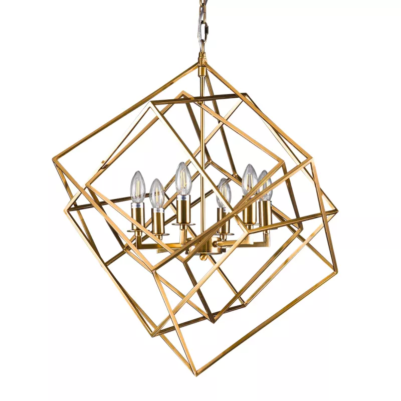 

Подвесная люстра Delight Collection Matrix KM0282P-6 brass