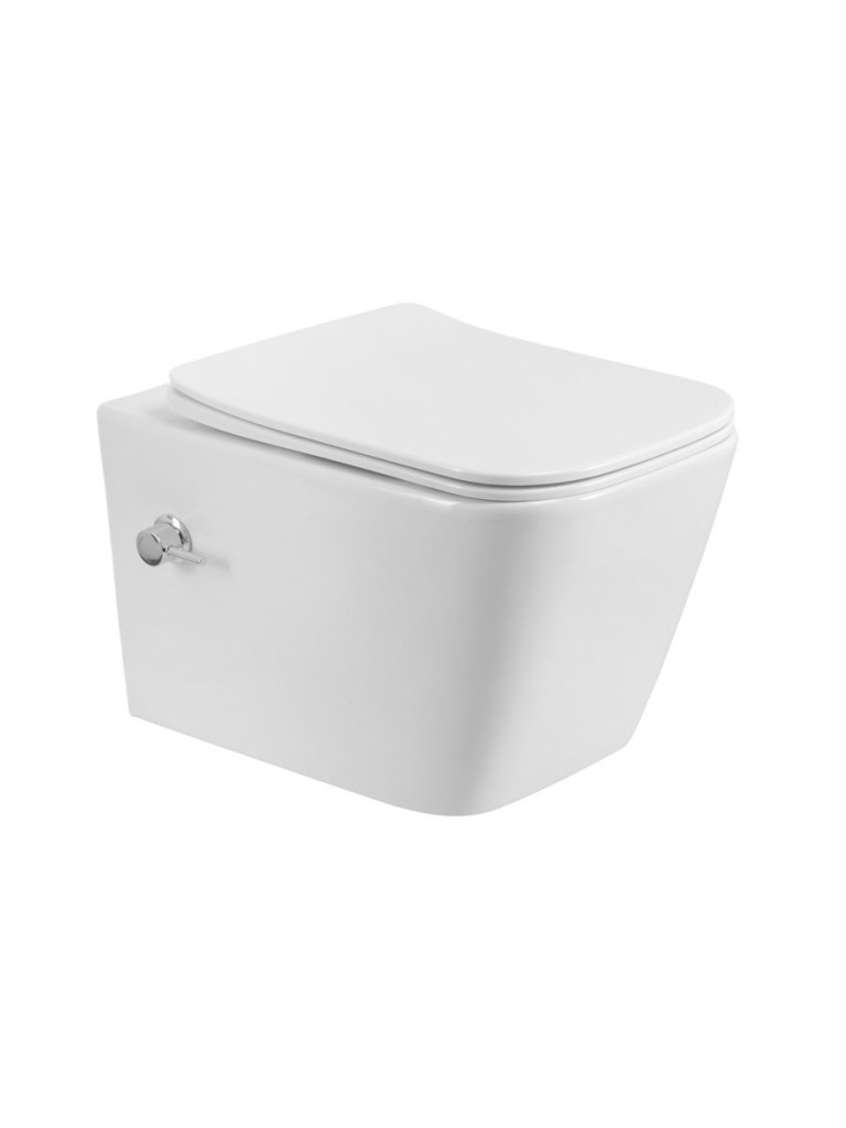 

Унитаз подвесной BelBagno Kraft BB7106CH-TOR-BS/SC безободковый, сиденье с микролифтом, с биде