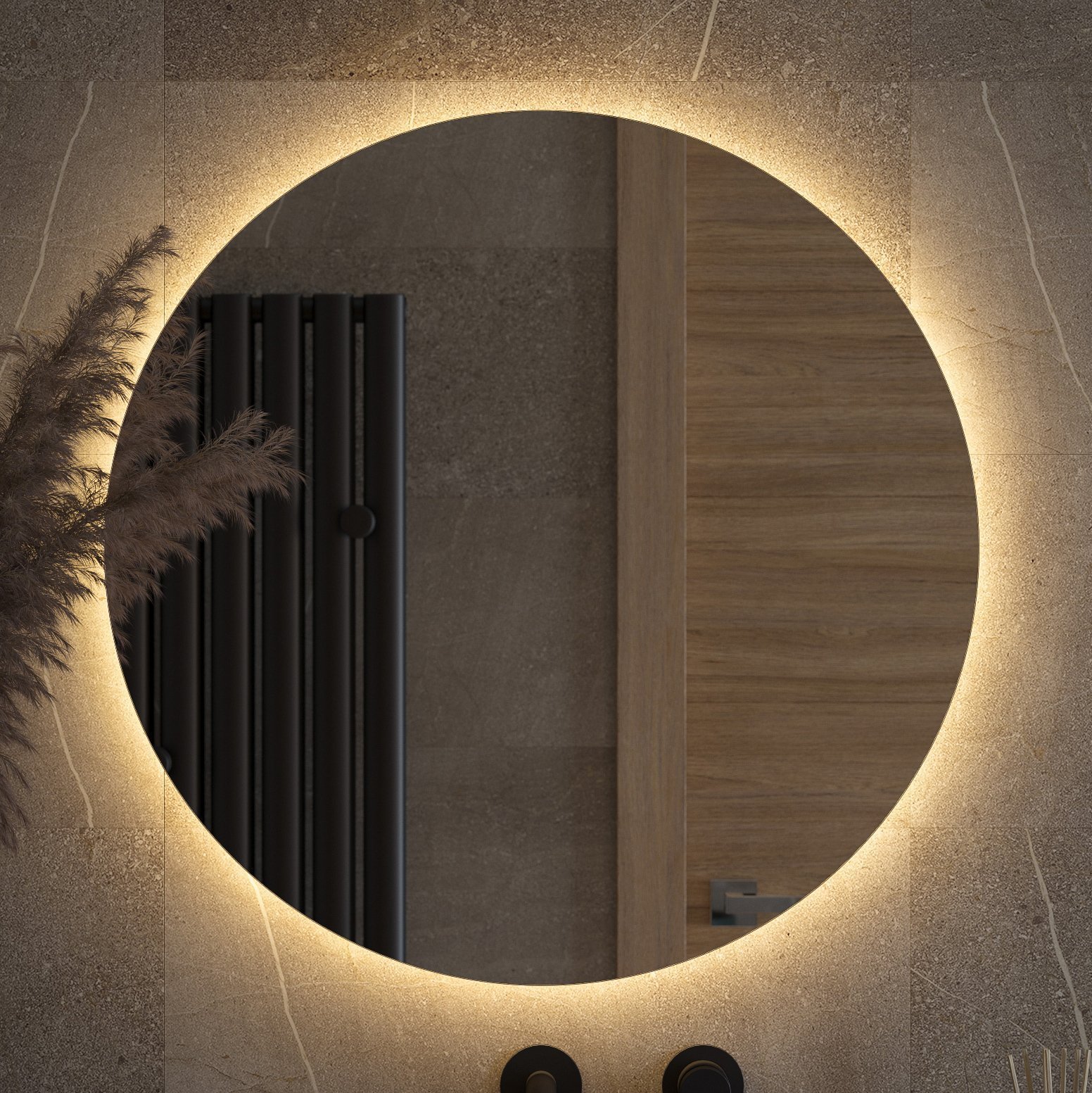 

Зеркало круглое Defesto Opti DF2854 70 с LED-подсветкой, 3000К