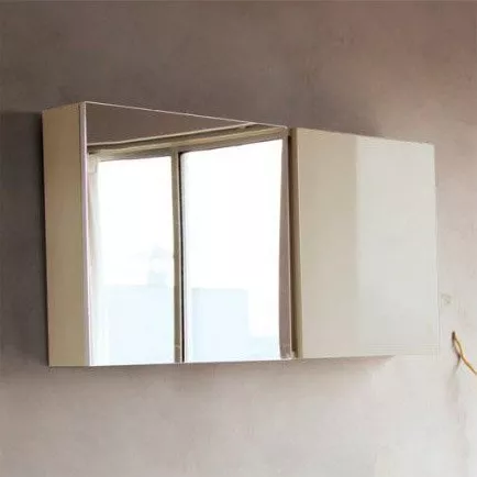 

Зеркало-шкаф BelBagno Luce 100 tortora lucido, Бежевый;зеркало