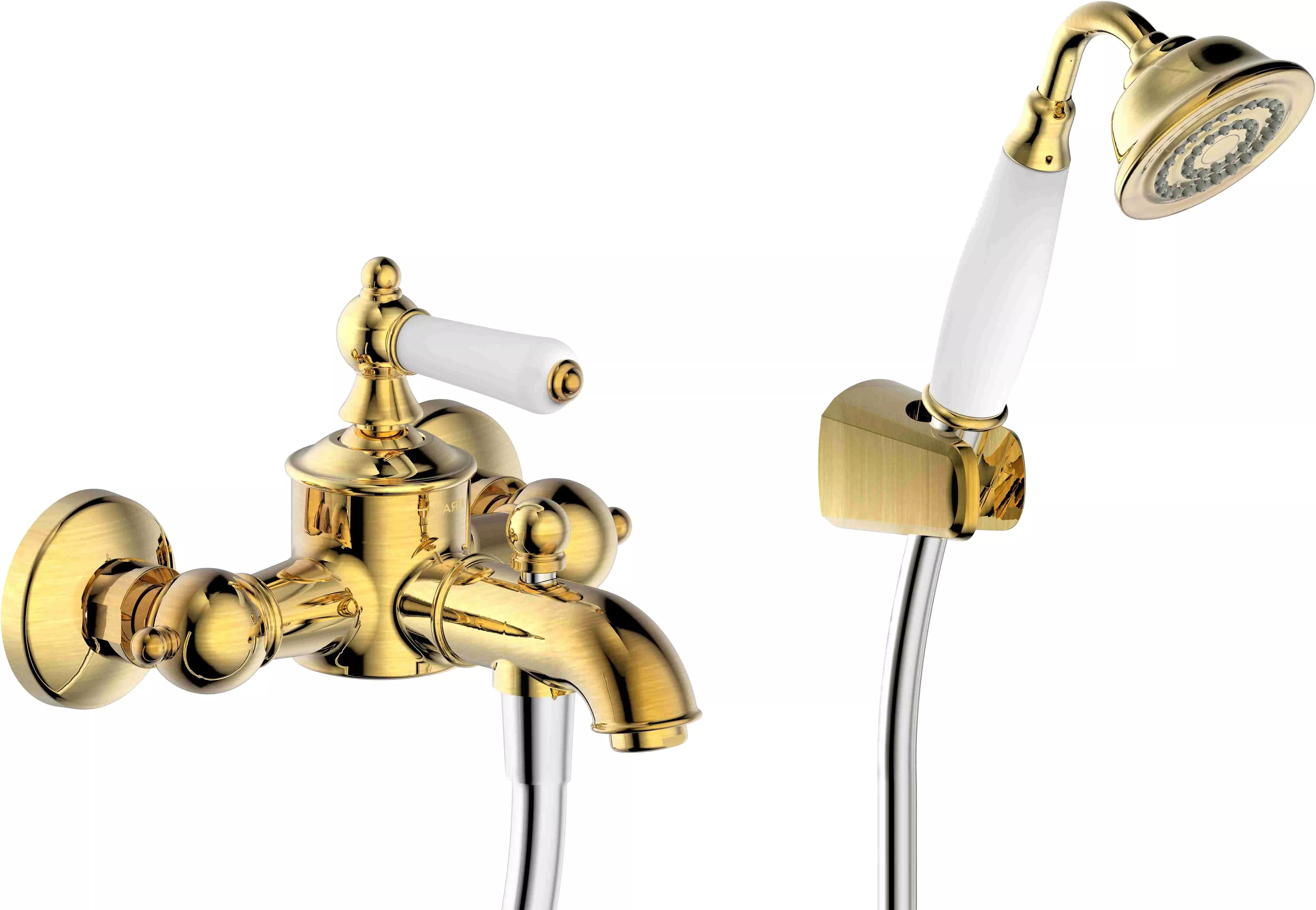 

Смеситель для ванны Bravat Art F675109U-B1-RUS бронза