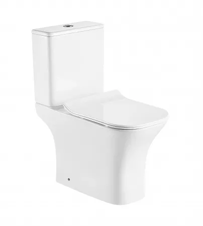 

Унитаз-компакт Azario Fretta square белый, с сиденьем микролифт (AZ-1215 + AZ-1216-G)