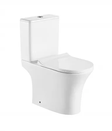 

Унитаз-компакт Azario Fretta round белый, с сиденьем микролифт (AZ-1217 + AZ-1216)