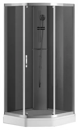 

Душевой уголок Azario Denver 90x90 черный, хром (AZ-N10806 900 GREY)