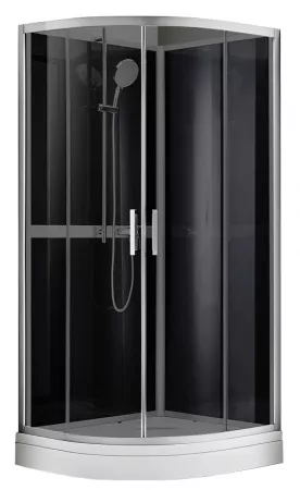

Душевой уголок Azario Denver 90x90 черный, хром (AZ-N10812 900)