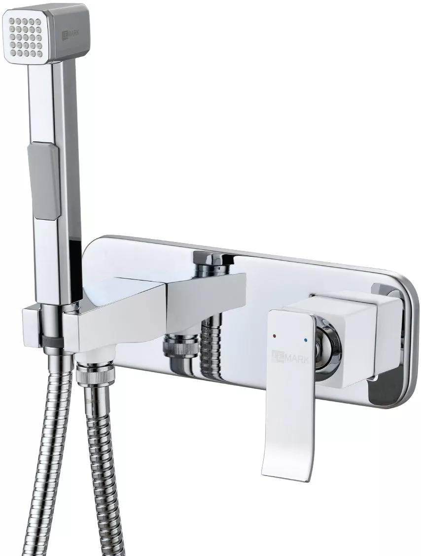 

Смеситель с гигиеническим душем, встраиваемый, хром/белый LM5819CW