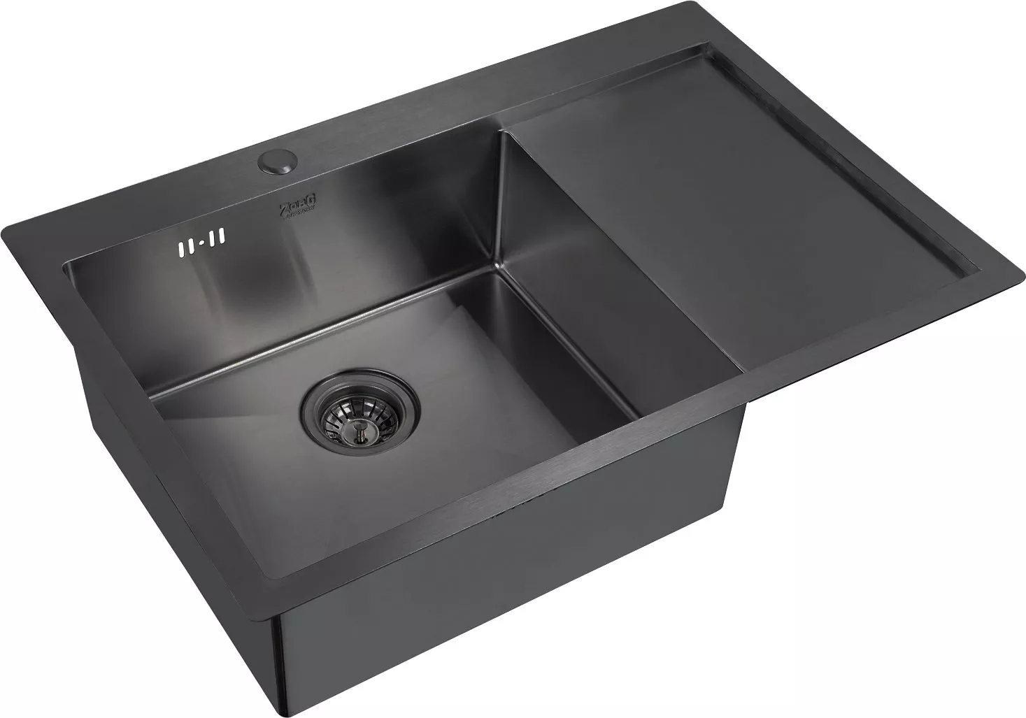 Металлические мойки Мойка кухонная Zorg Inox PVD 7851 L grafit