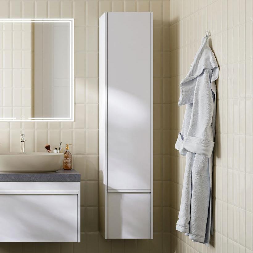 

Шкаф пенал для ванной KERAMA MARAZZI Modula 165 белый глянцевый