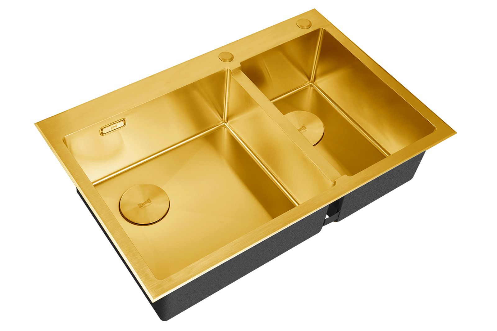 

Кухонная мойка ZorG LUX 78-2-51-L BRONZE