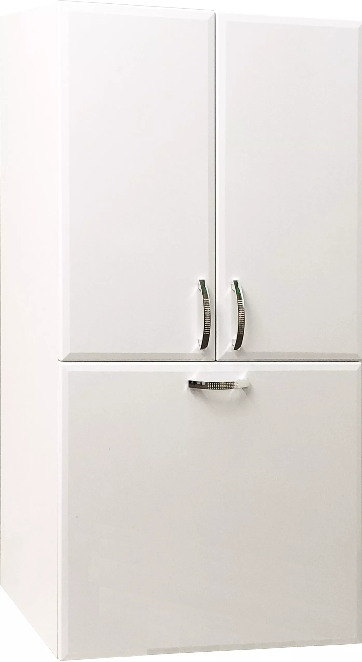 Шкаф Vod-Ok 60 над стиральной машиной, с бельевой корзиной, белый 00000466 - фото 1