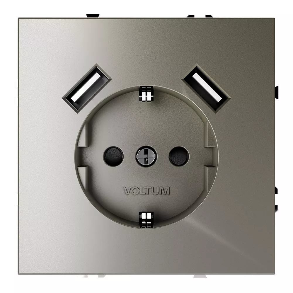 

Розетка с USB, А+А Voltum S70 VLS040404