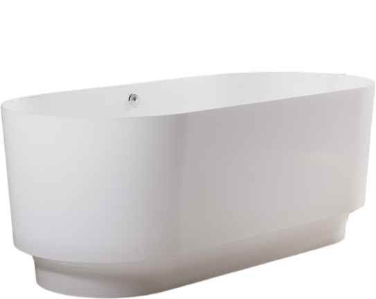 

Ванна из искусственного камня Астра-Форм Аквариус 01010073 170x75 см, отдельностоящая, матовая белая, овальная, на ножках