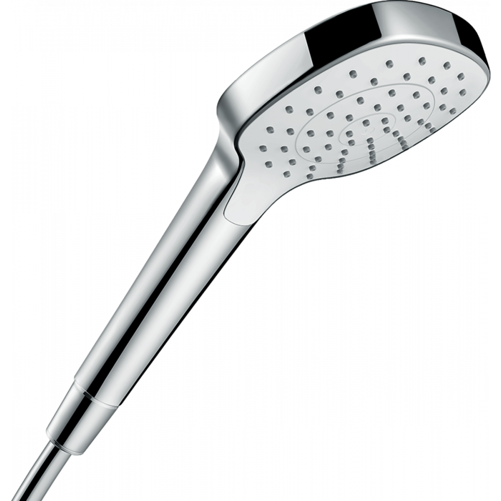 Ручной душ Hansgrohe Croma Select E 1jet EcoSmart 7 л/мин, белый/хром 26816400 - фото 1