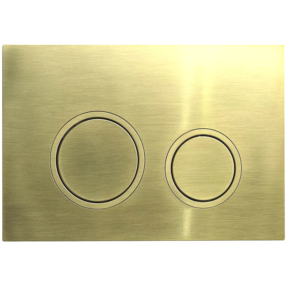 

Кнопка смыва для унитаза Veconi Flush V11 пластик, цвет золото брашинг