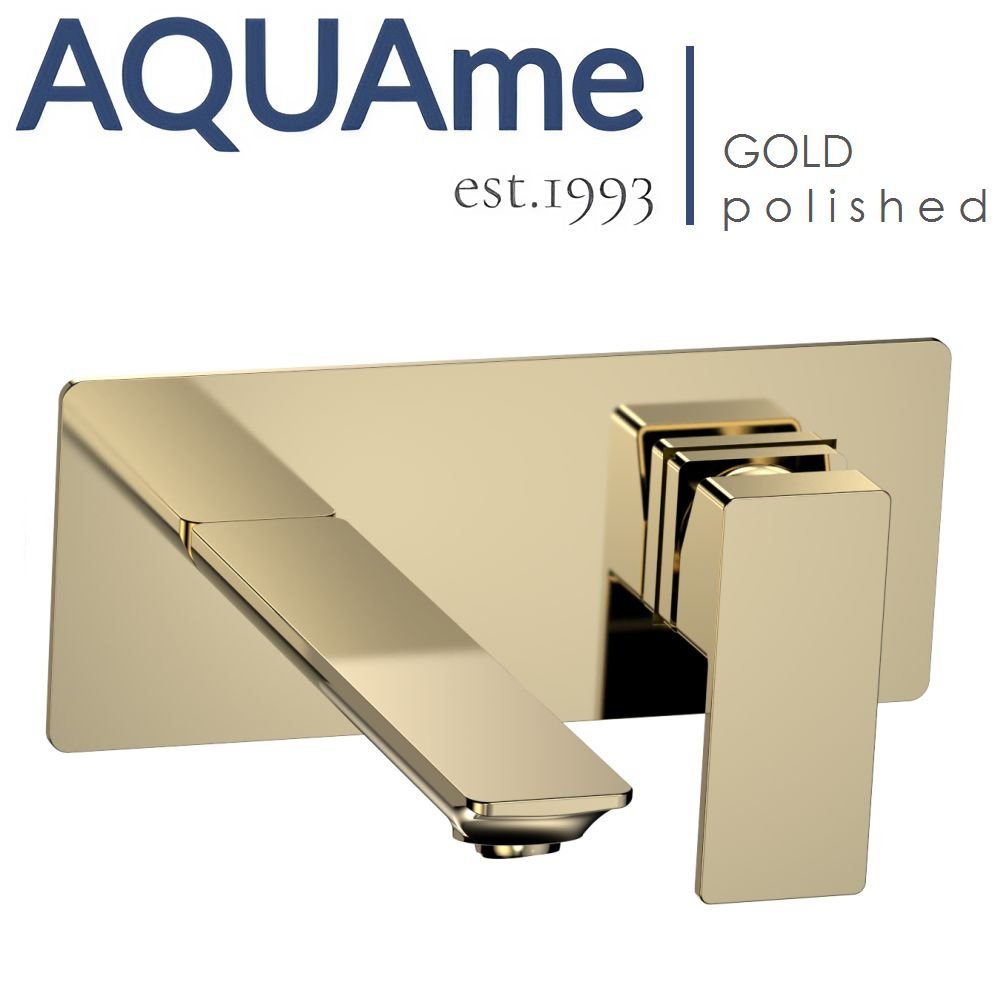 

Смеситель для раковины AQUAme Savona полированное золото AQM6815GG