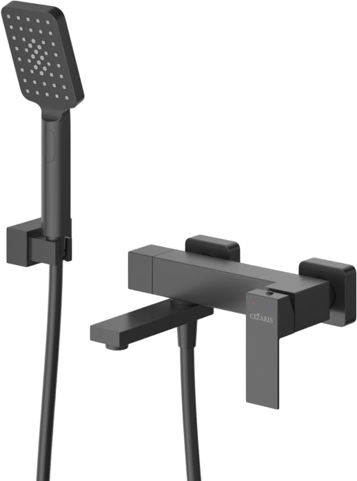 

Смеситель для ванны с душем Cezares Slider SLIDER-VD-NOP матовый черный