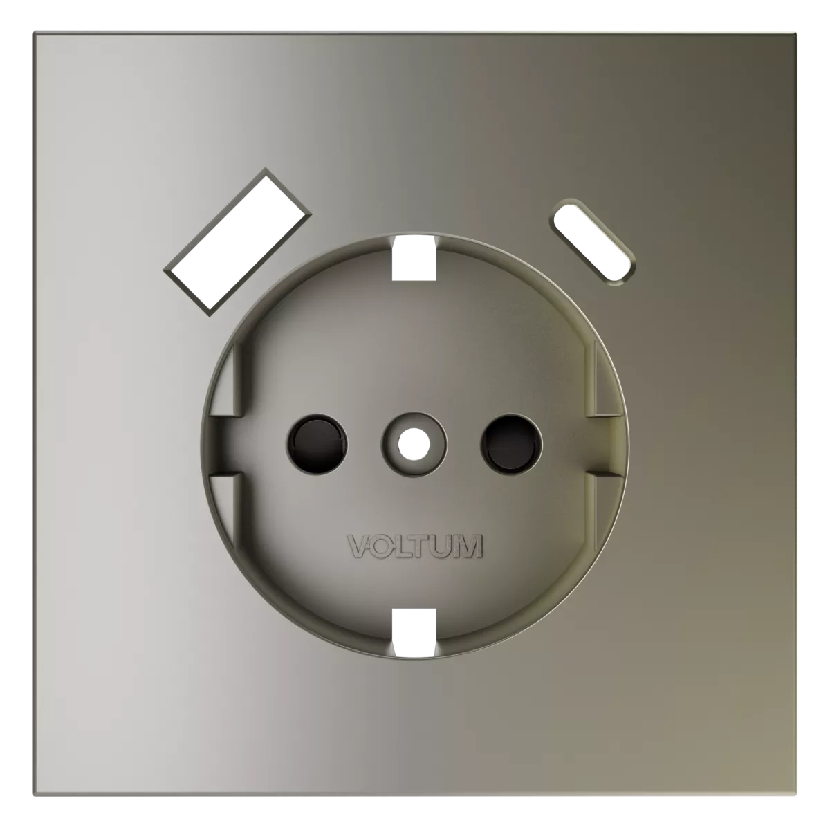 

Накладка для розетки с заземлением и защитными шторками, с USB A+C Voltum S70 (шелк) VLS001004