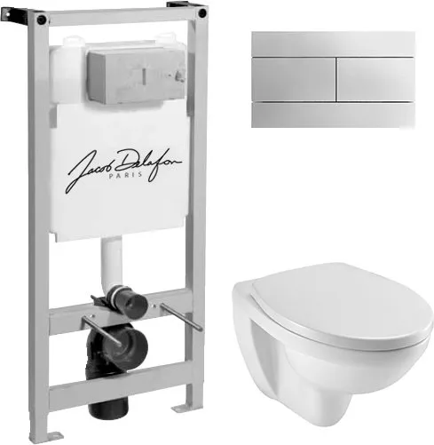 

Комплект Система инсталляции для унитазов Jacob Delafon E5504-NF + Чаша для унитаза подвесного Jacob Delafon Patio EDV102-00 + Кнопка смыва Jacob Delafon