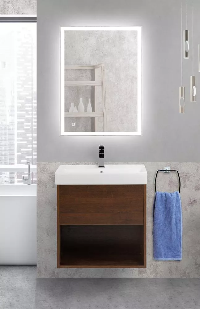 

Комплект мебели BelBagno Neon 50 темное дерево