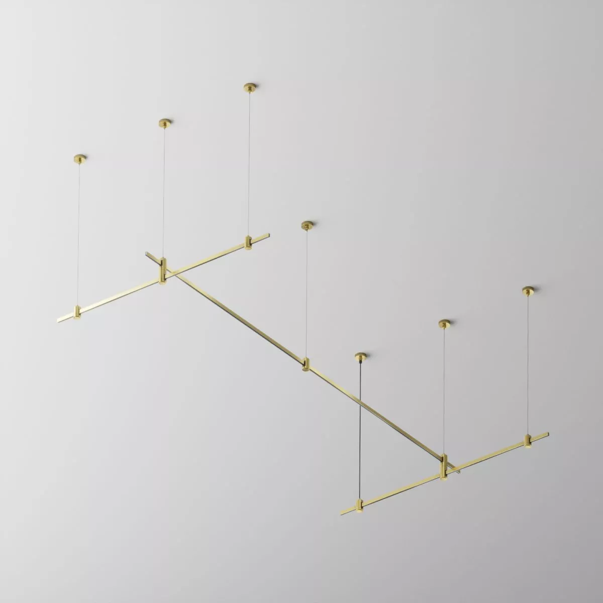 

Основание двухуровневое на тросовых подвесах Hang для трековых светильников Maytoni Technical Flarity TFC-Flar-H07-BS