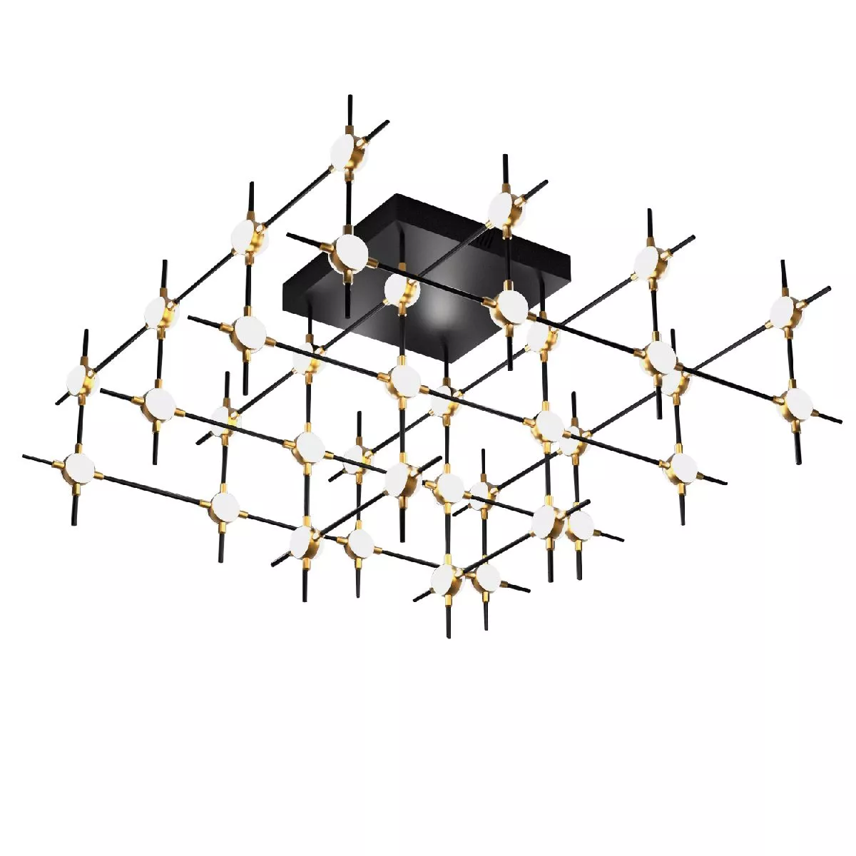 

Потолочная люстра DeLight Collection Molecular MX18001067-36A black/gold