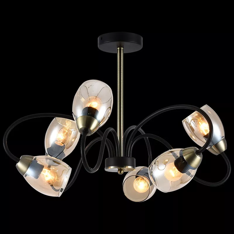 

Люстра на штанге Reluce 01270-0.3-06B BK+AB