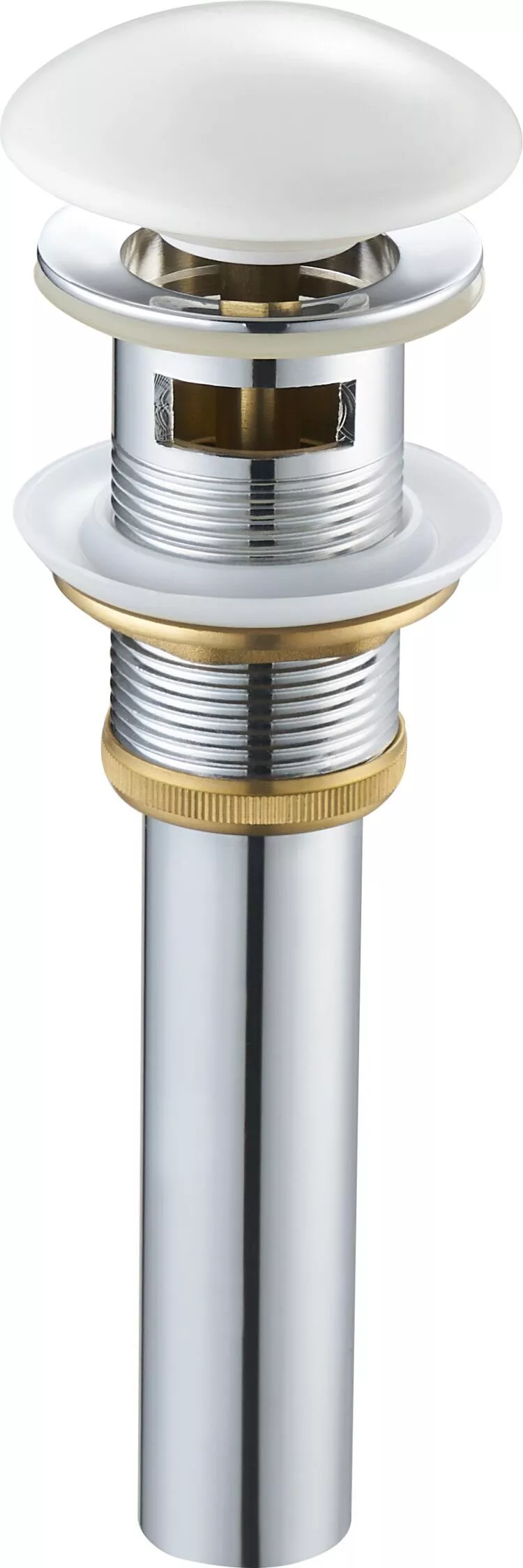 

Донный клапан для раковины SantiLine SL-101 с переливом, белый