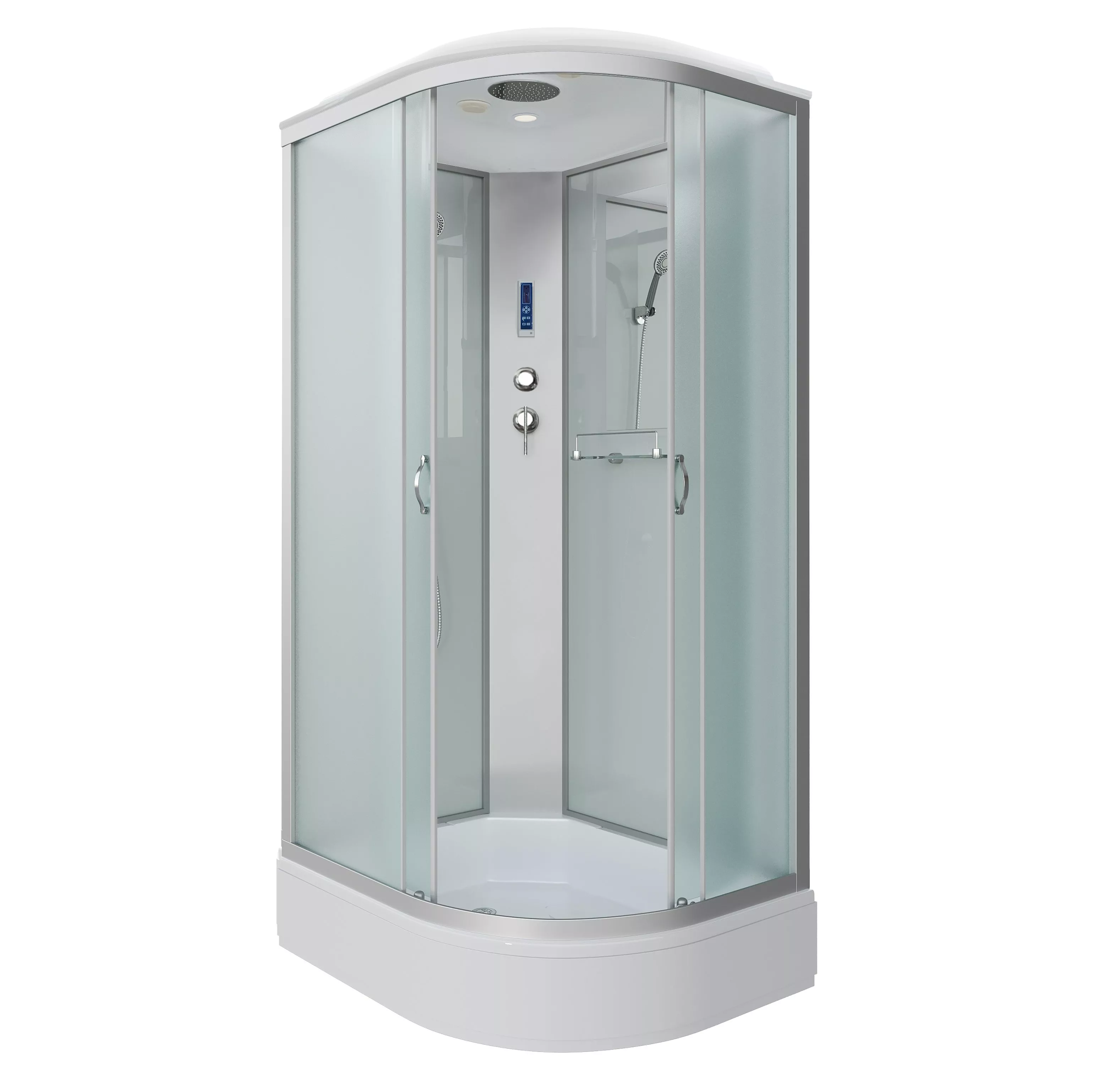 

Душевая кабина Niagara Classic 130х90 L с крышей профиль хром стекло матовое