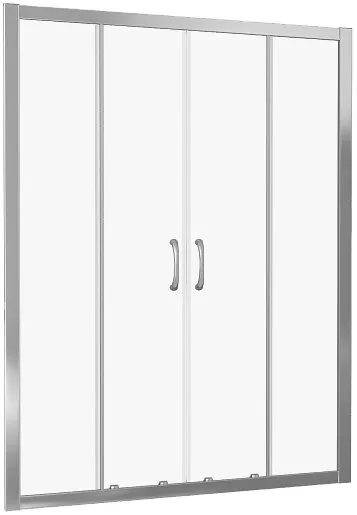 

Душевая дверь в нишу Good Door Latte 170х185 профиль белый стекло прозрачное