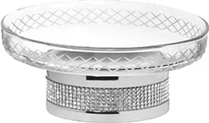 

Мыльница настольная Boheme Royal Cristal хром с прозрачными кристаллами Preciosa