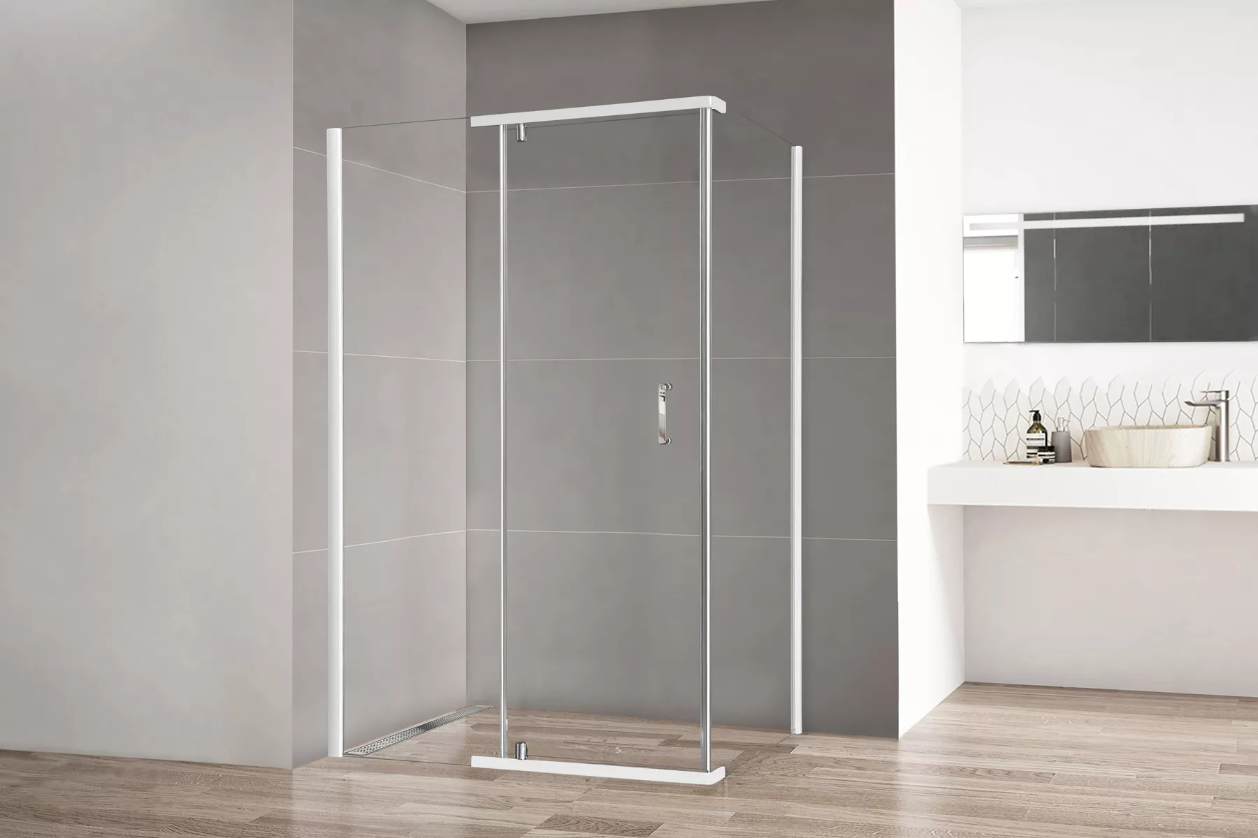 

Душевой уголок Royal Bath HPVD 120х70 профиль белый стекло прозрачное