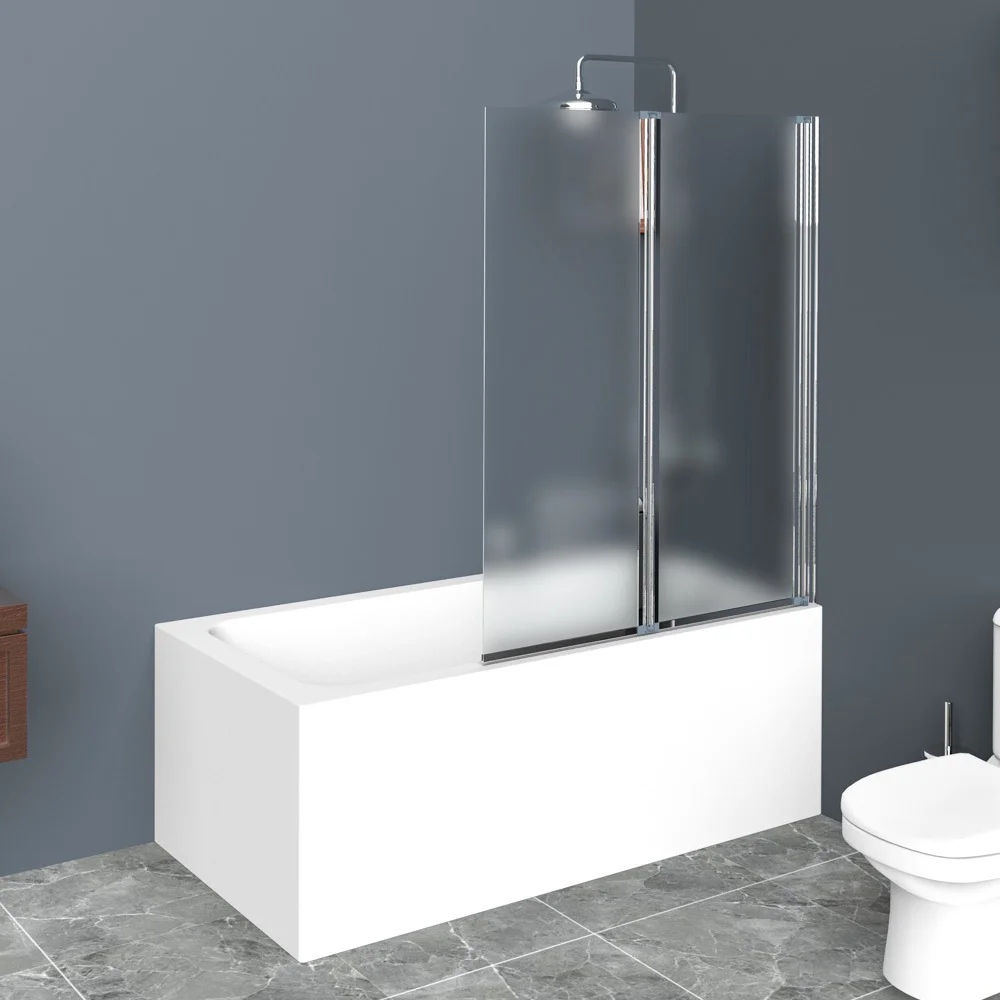 

Шторка на ванну BelBagno Uno 90х150 профиль хром стекло рифленое