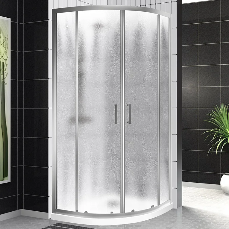 

Душевой уголок BelBagno Uno 100х100 профиль хром стекло рифленое